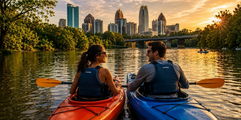 Fun date idea in Atlanta — kayaking on the Chattahoochee River