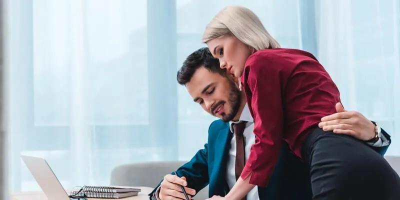 Signs a female coworker is interested in you