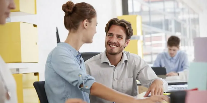 How to talk to a girl at work