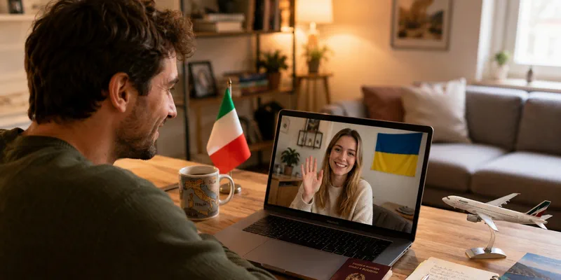 How to meet Ukrainian women online from Italy