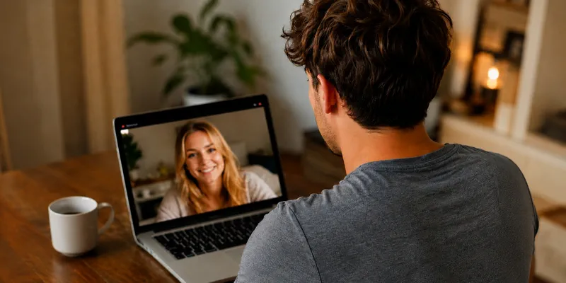 Video chat before international dating travel from Australia