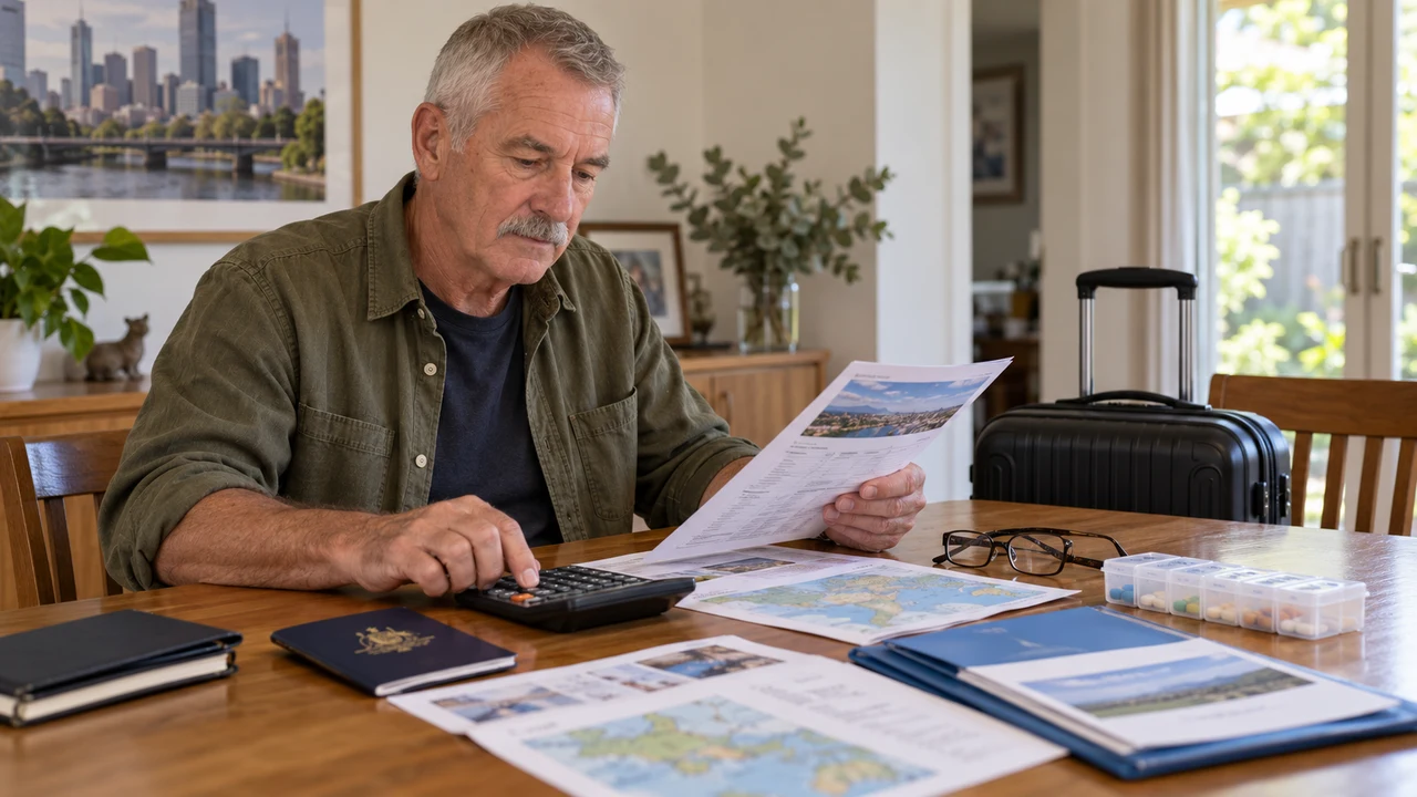 Australian man over 50 preparing an annual AUD international dating travel plan