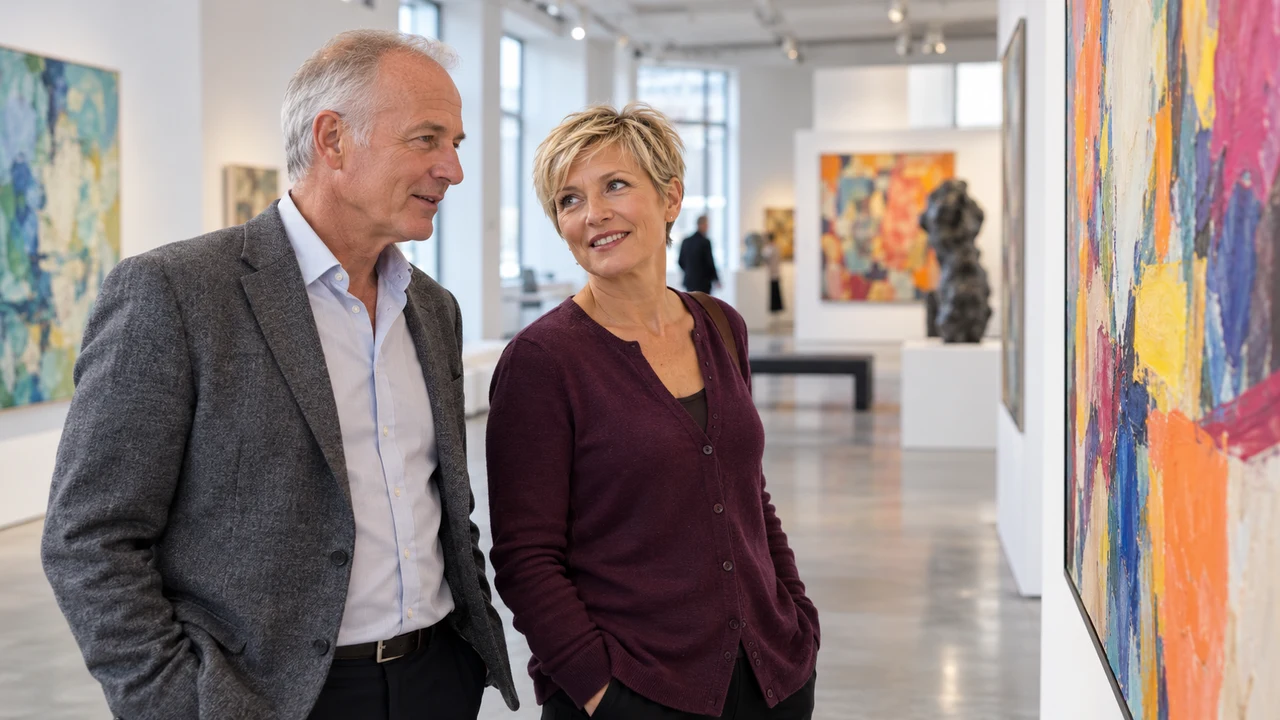 Serious relationships after 50 for British men: getting acquainted at a public gallery