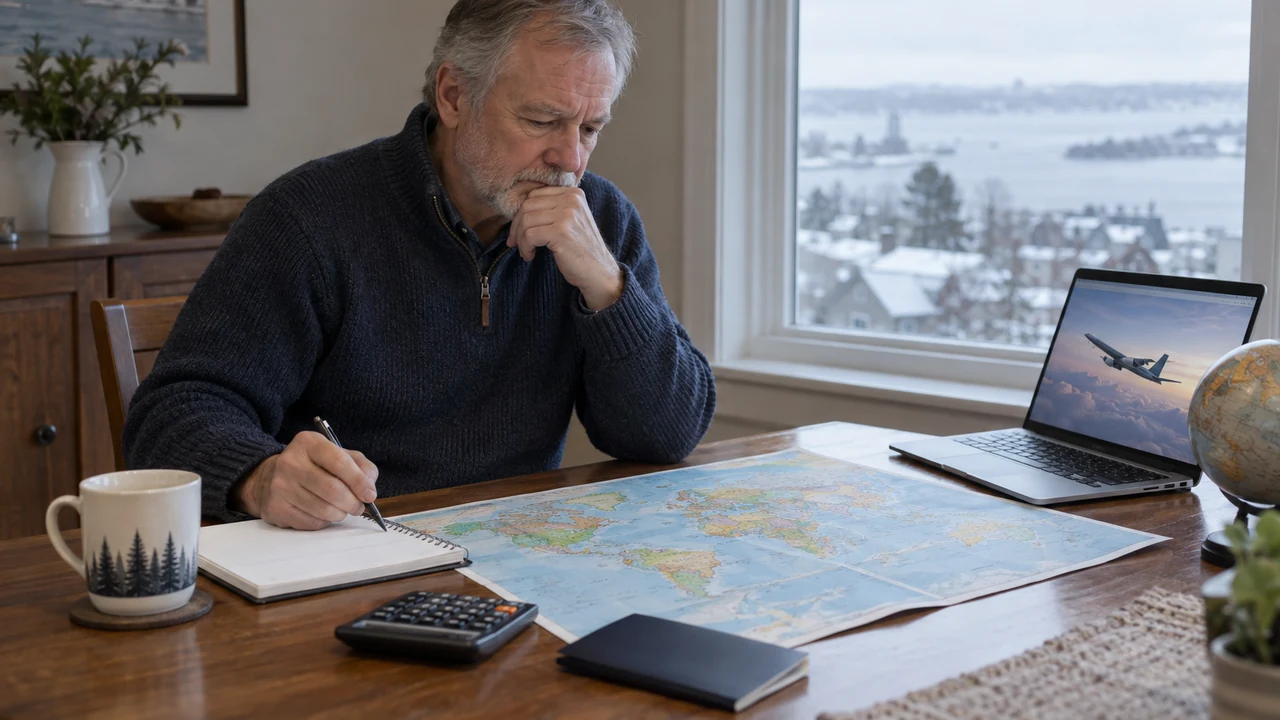 Canadian man over 50 planning an international dating budget in Canadian dollars