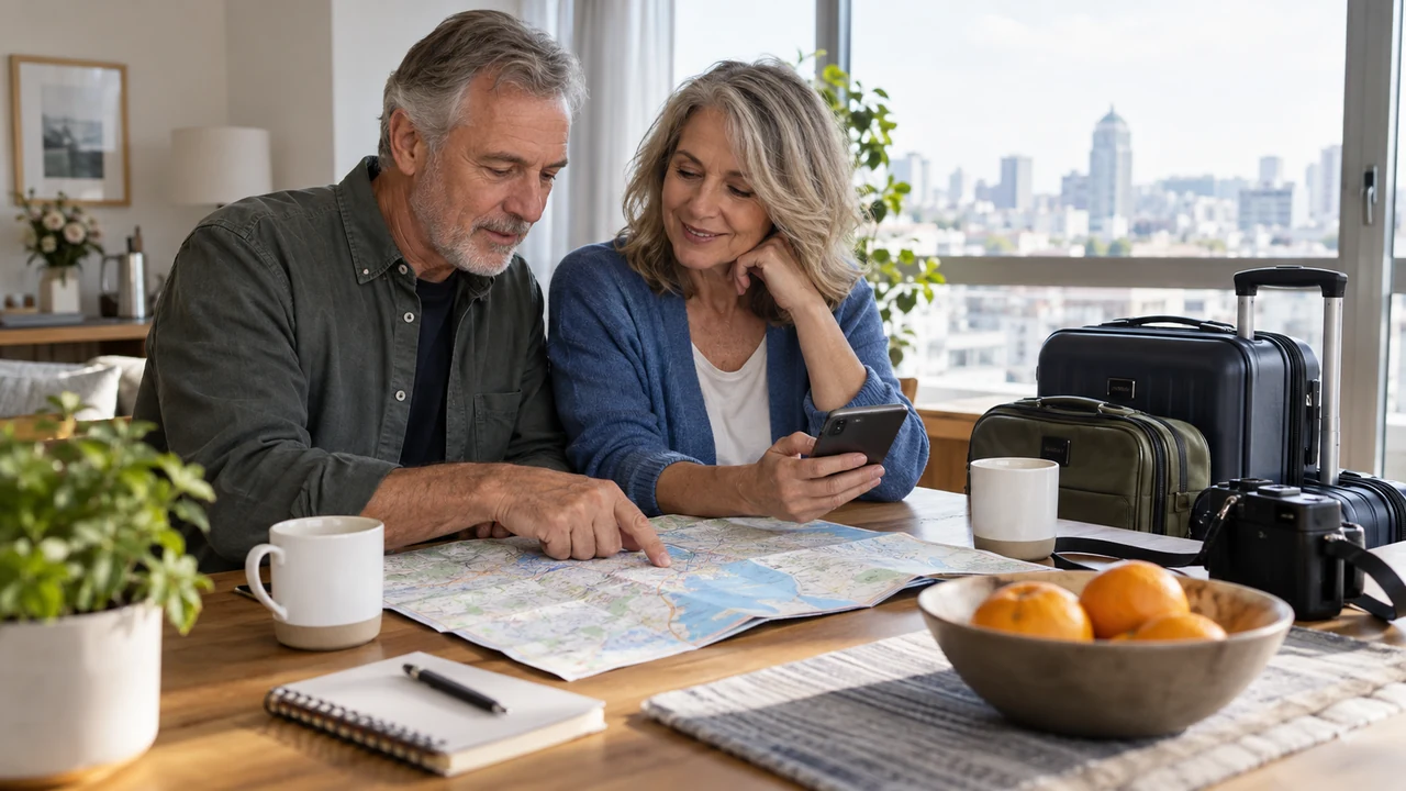 First visit planning for long-distance dating after 50