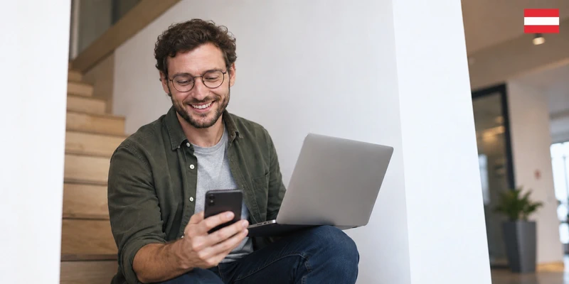 Austrian man maintaining a healthy long-distance relationship