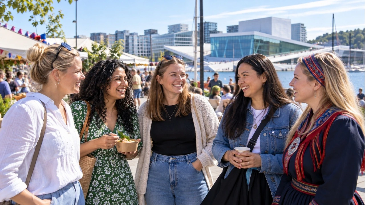 Diverse Norwegian women representing regional and cultural backgrounds across Norway