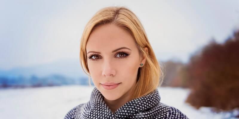 Typical norwegian woman features