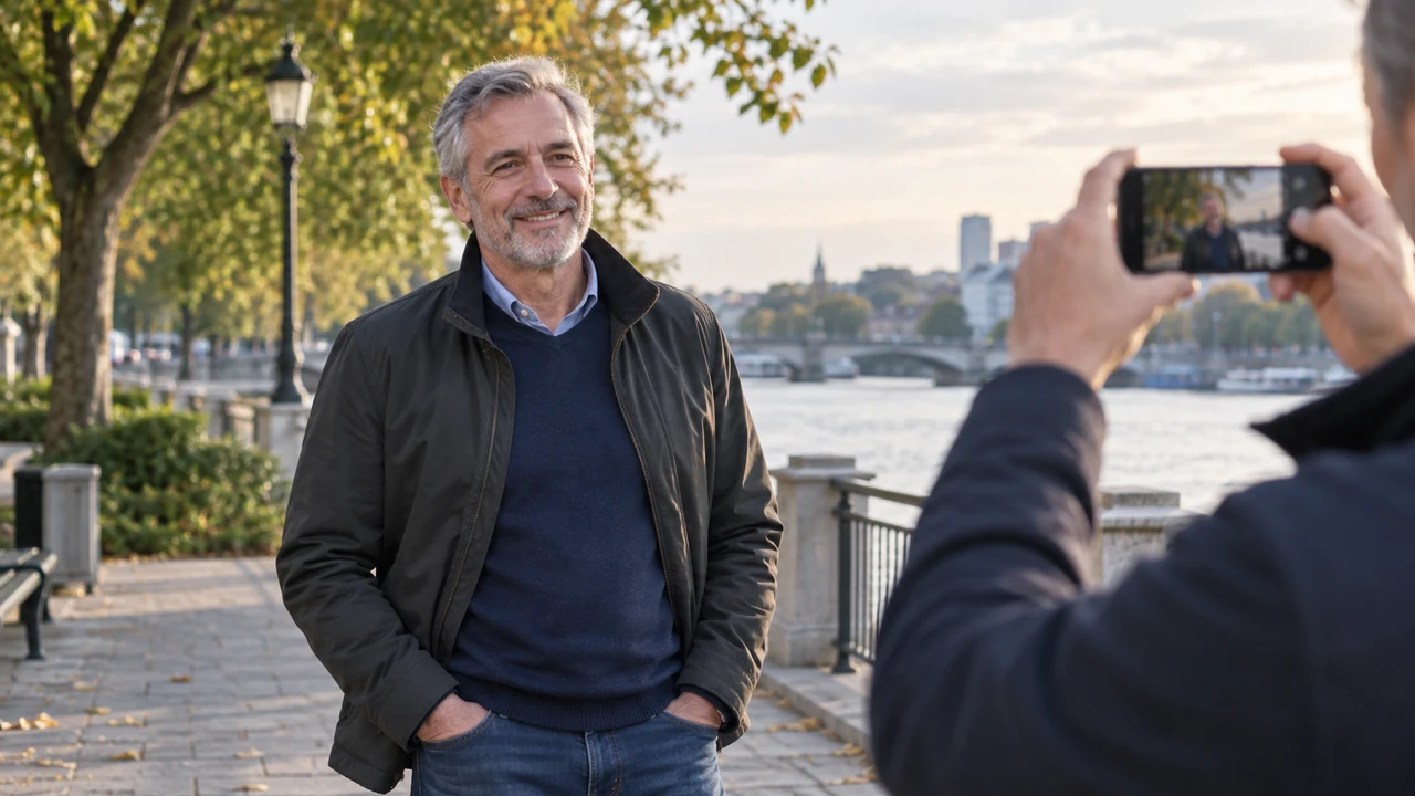 Profile photo tips for men over 50 using natural light and current pictures