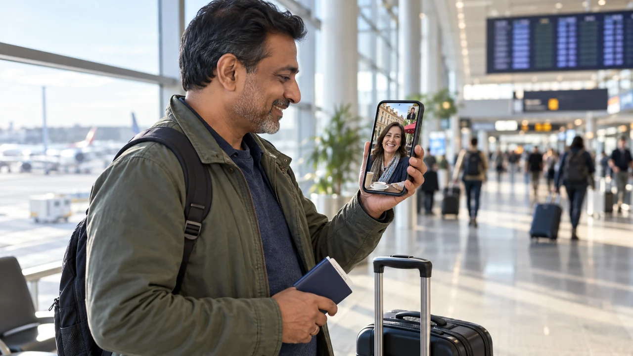Canadian man planning a safe first trip after video chatting with a Latin woman