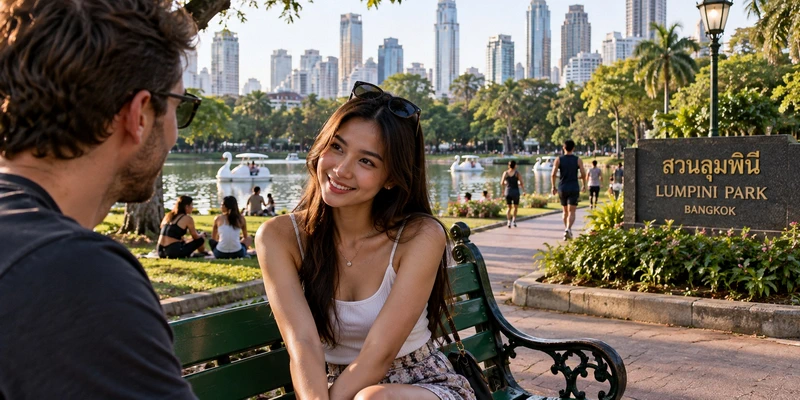 Lumpini Park Bangkok — outdoor places to meet local women
