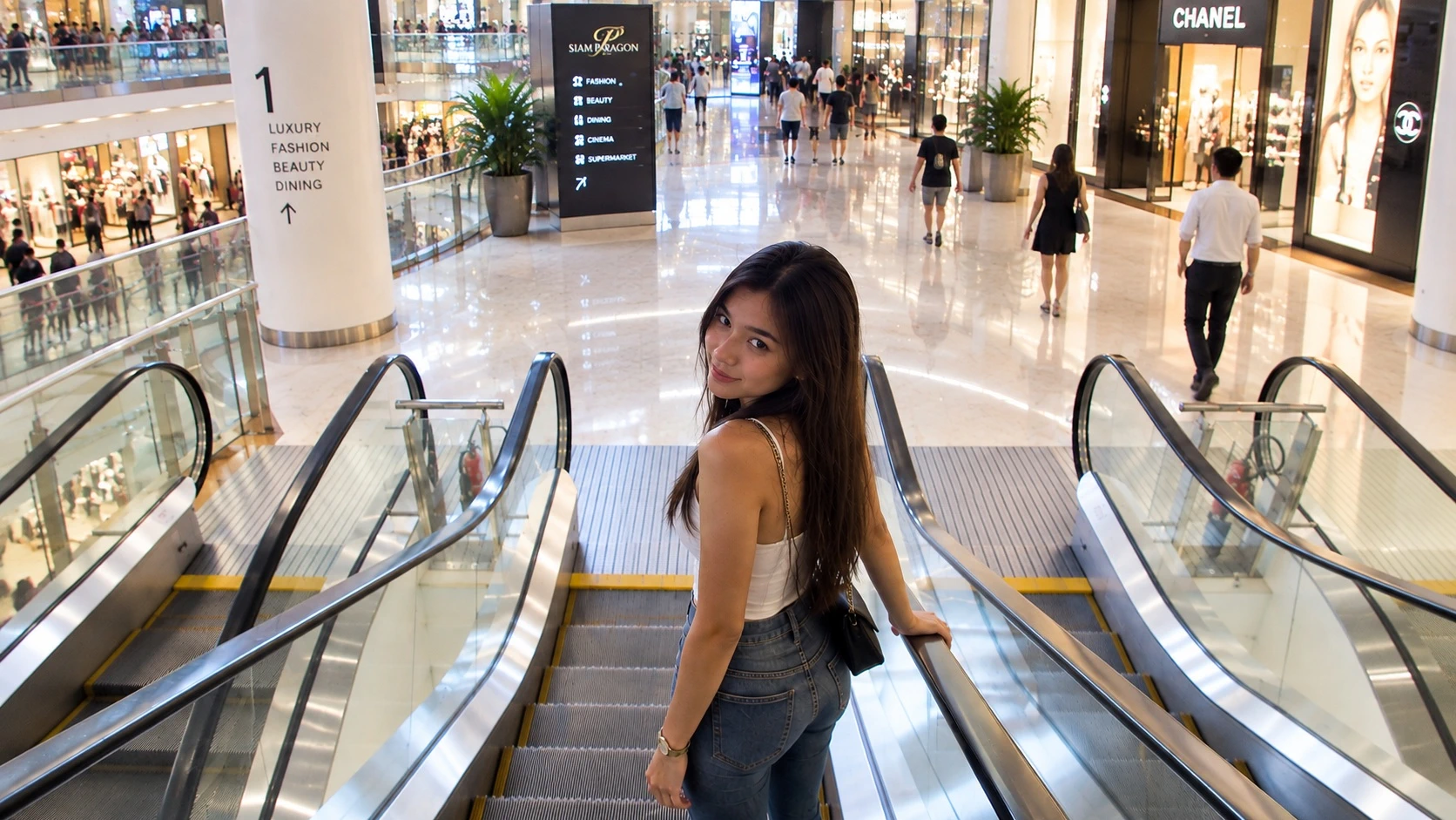 Siam Paragon mall Bangkok — popular daytime spot to meet women