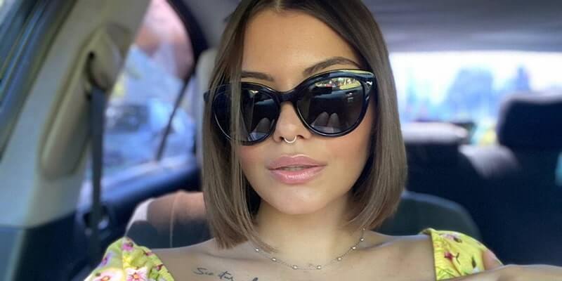 Girl with short hair