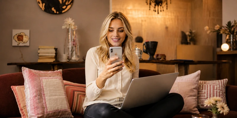 Blonde woman with brown eyes dating profile on LadaDate