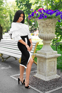 Ukraine pretty girl adelina from kharkov with Black hair age 21