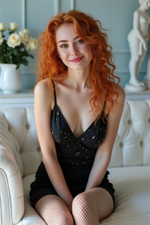 Novia de warsaw kseniya con pelo Rojo y edad 37