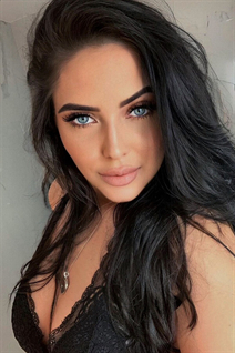 nice bride nastya with Black hair age 29