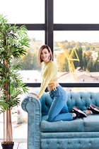 Femme parfaite olga de ricadi avec Chatain clairs cheveux, âge 42 photo-17