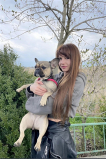 Fille ukrainienne juliya de korjan avec Chatain clairs cheveux, âge 33