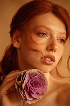 German pretty woman yevheniia from berlin with Auburn hair 22 years old photo-2