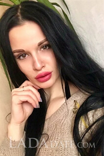 International bride kristina from mariupol with Black hair age 29
