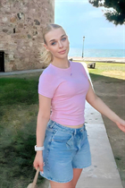 Beautiful czech girl anhelina from karlovy vary with Blonde hair 19 years old photo-1