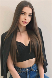 Mariée ukrainienne célibataire olga de kyiv avec Chatain clairs cheveux, âge 26
