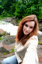 Femme ukrainienne alevtyna de ivano-frankovsk avec Roux cheveux, âge 28 photo-4