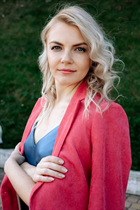 Wife from Ukraine marina from odessa with Blonde hair age 38 photo-4