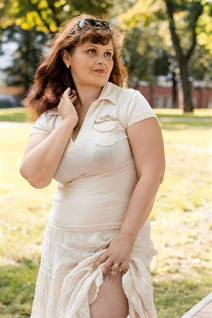 Ukrainian girl model irina from chernigov with Light Brown hair age 46