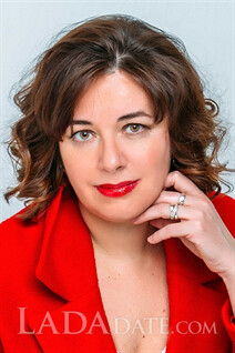 Ukraine pretty victoria from saint-petersburg with Auburn hair age 49