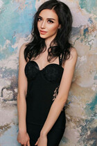 Ukraine beautiful women julia from kharkov with Dark Brown hair age 26