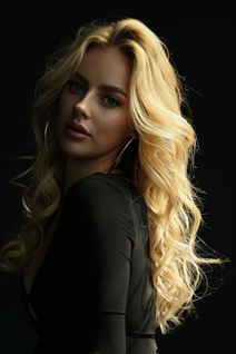 Jolie fille ukrainienne anastasia de lviv avec Blond cheveux, âge 24
