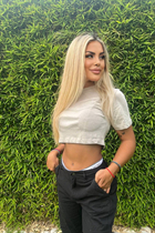 Belle femme mexicaine aldana de cancun avec Blond cheveux 30 ans photo-5