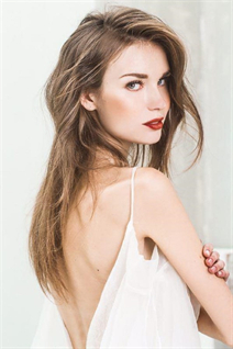 Ukraine girl hot nastya from sumy with Dark Brown hair age 29