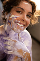 Dame ukrainienne yelyzaveta de kiev avec Brunette cheveux, âge 21 photo-22