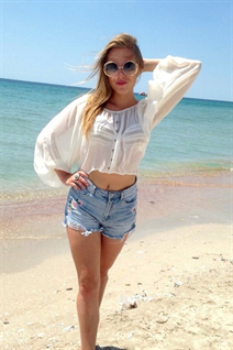Ukraine pretty girl liza from lutugyno with Blonde hair age 22