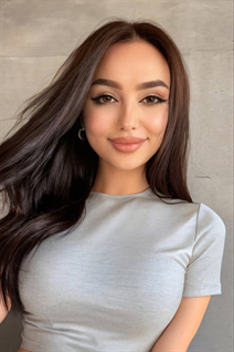 Ukrainian pretty girl irina from apostolovo with Dark Brown hair age 23