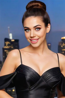 Ukranian bride iryna from london with Black hair age 25