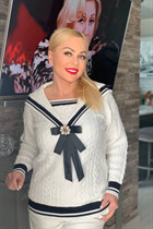 Pretty girl tatiana from new york with Blonde hair age 55 photo-4
