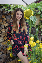 Ukraine wife from kharkov ludmila with Dark Brown hair age 20