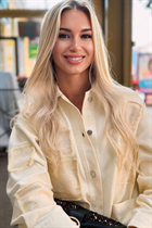 Femme parfaite aleksandra de marbella avec Blond cheveux, âge 30 photo-6