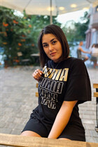Ukraine women daria from mariupol with Black hair age 25