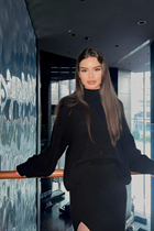 Jolie femme ukrainienne alina de kiev avec Noirs cheveux, âge 21 photo-2