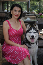 Beautiful wife from Ukraine tatiana from poltava with Dark Brown hair age 49 photo-5