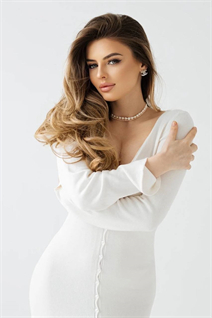 Mariée ukrainienne kristina de dnepr avec Blond cheveux, âge 28
