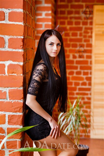Ukraine beautiful girl valeriya from zaporozhye with Black hair age 21