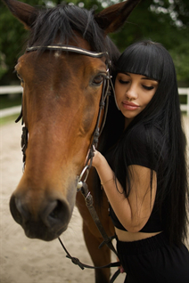 Ukrainian bride kris from chernivtsi with Black hair age 27