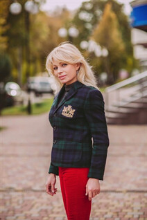 Ukraine girl for marriage valentina from poltava with Blonde hair age 54