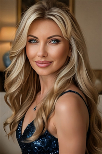 Femme ukrainienne pour le mariage violetta de kharkov avec Blond cheveux, âge 42